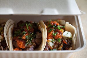 Tacos im Food Truck (USA)