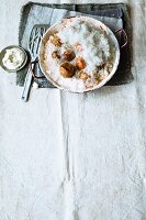 Onions baked in coarse sea salt with a thyme dip