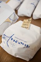 Ordered, cultivated cheese packed and ready to pick up, Alsace