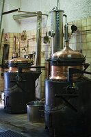 Die Distillerie, Phillipe Traber, Schnaps-Brennerei J.P. Metté in Ribeauvillé, Elsass
