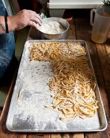 Tagliatelle being made in Café Paradiso, Cape Town