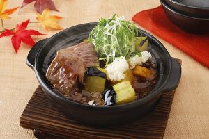 Beef pot-au-feu with vegetables