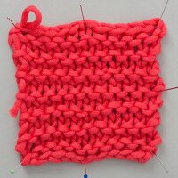 A piece of knooking – knitting with a hook