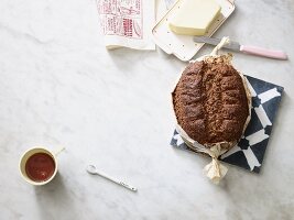 Homemade low carb bread