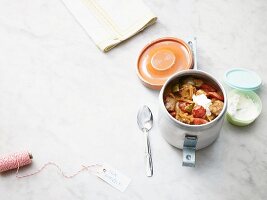 Pepper goulash with pork to takeaway (low carb)