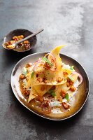 Ravioli filled with chickpeas