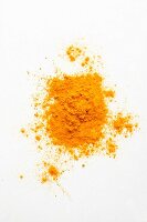 Turmeric powder seen from above