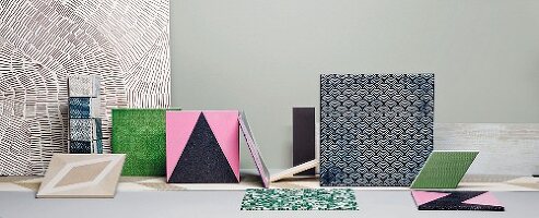 Various sized tiles with different patterns