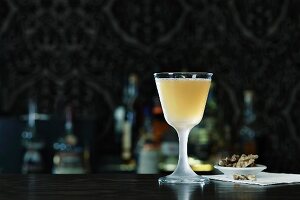 Sidecar cocktail on a bar