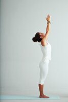 Mountain - Step 2: stretch arms up (power yoga)