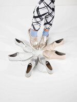 Various lace-up shoes for women