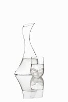 A carafe and a glass by Georg Jensen
