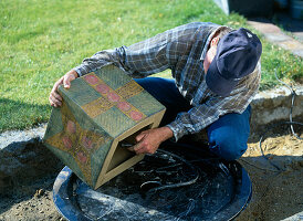 Installing a water feature in the garden