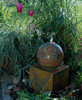 Installing water feature in the garden