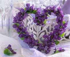 Scented violet heart