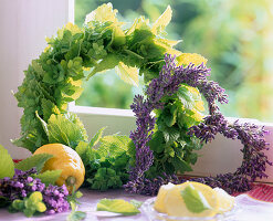 Melissa (lemon balm) as a wreath