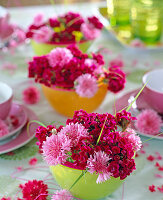 Cornflower sweet williams flower arrangement