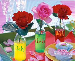 Flaschen mit Zuckerschrift 'Ich liebe Dich': 3/3