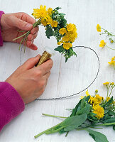 Dandelion buttercup heart