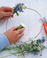 Forget-me-not chamomile wreath (1/2)