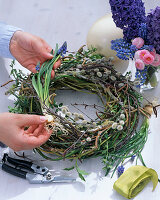 Ostrich egg in the wreath