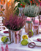 Heather table decoration