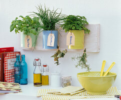 Wall hangers made from tin cans