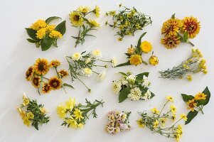 Yellow flowerbed balcony flowers