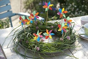 Grass wreath on vine tendril blank 4/4