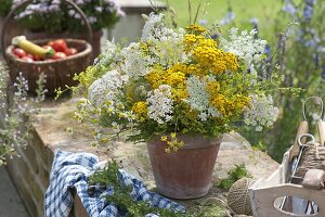 Meadow bouquet picked by the wayside