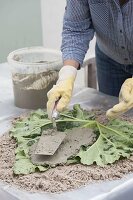 Make stepping stones for the garden