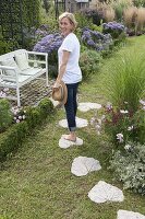 Make stepping stones for the garden