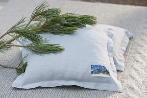 Stone pine cushions are cushions made with shavings of the stone pine