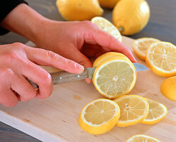 Lemons window decoration