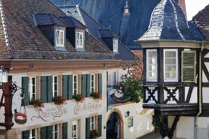 Blick auf das Gasthaus Ritter von Böhl, Deidesheim, Rheinland-Pfalz, Deutschland