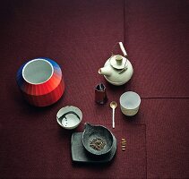 Tea accessories in different colours, materials and designs