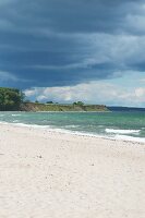 The beach in front of the Hotel Weissenhaus, Baltic Sea, Schleswig-Holstein