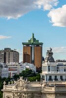 Exterior view of the CentroCentro cultural centre inside the Cibeles Palace in Madrid, Spain