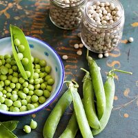 Dried green peas