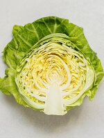 A freshly harvested spring cabbage