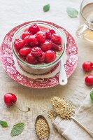 Quinoa porridge with cherries
