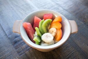 Fresh fruit salad in a bowl