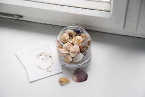 A jar of shells