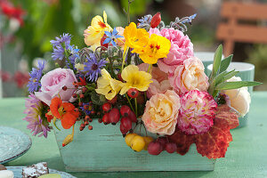 Colorful Arrangement As Autumn Table Decoration