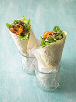 Aceto-Linsen-Wraps mit Dillcreme