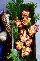 Florentines on pine sprigs