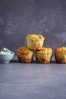 Spicy millet and carrot muffins