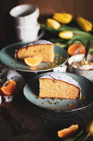 Orange and marzipan cake