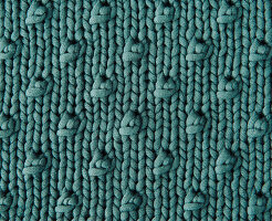 A knitted pattern with dots
