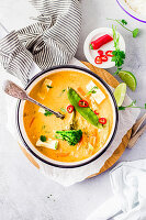 Red Thai curry with chili